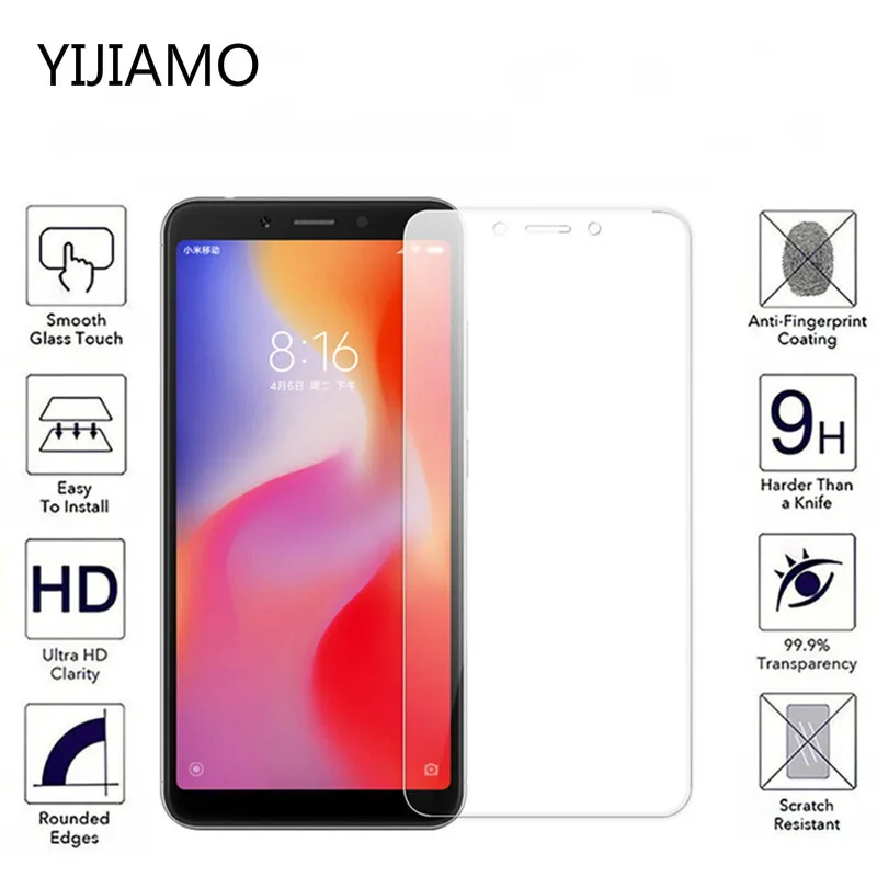 Защитное закаленное стекло 2.5D для Xiaomi Redmi 6 Защита экрана Readmi 6a стеклянная пленка