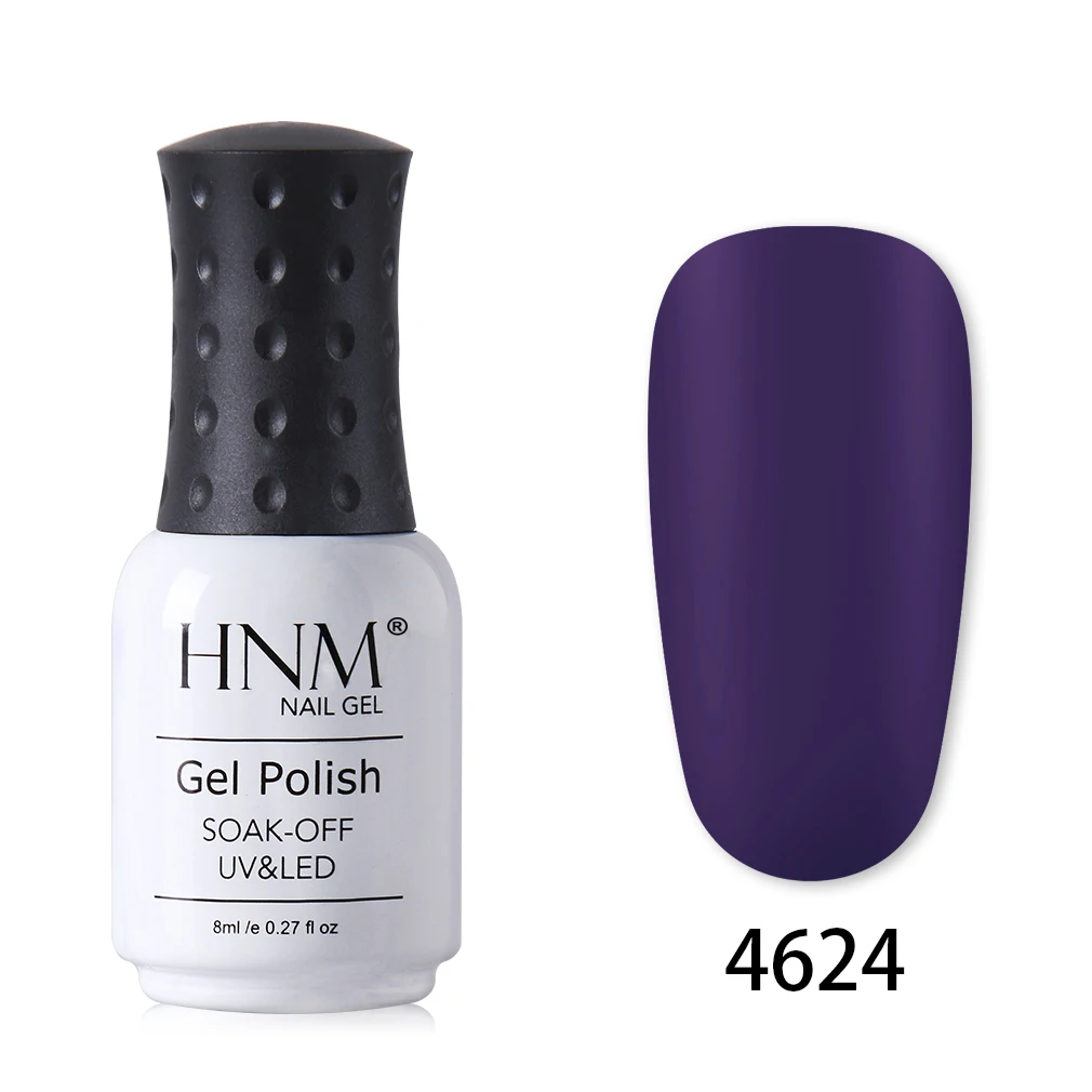 HNM 8 мл одношаговый матовый гель для ногтей чистый цвет лак для ногтей для УФ-и светодиодной лампы гель замачиваемый 1 комплект Гель-лак матовый эффект длинный последний Гель-лак чернила - Цвет: 4624