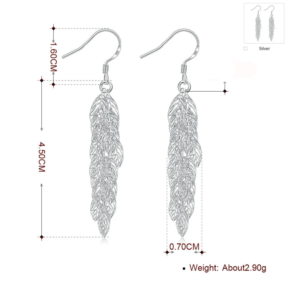 Fashion jewelry earrings for women 925 sterling silver jewelry earrings