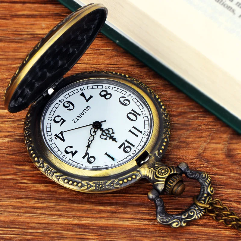 Новинка Ретро Алиса в стране чудес тема бронзовые кварцевые карманные часы винтажные часы Fob Подарок Для дедушки