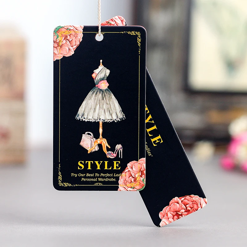 free shipping customize children clothing hang tag/printed labels/baby garment tag printing/gift packing labels/decorated card