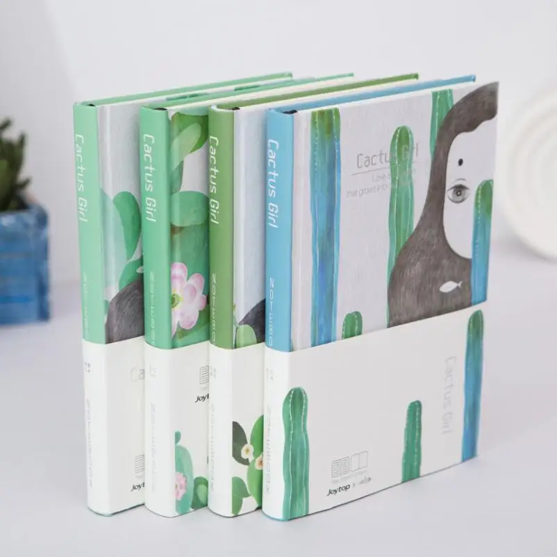 

2019 new arrival Cactus Girl hardcover notebook 32K school diary agenda A5 notepad note book planner libretas y cuadernos