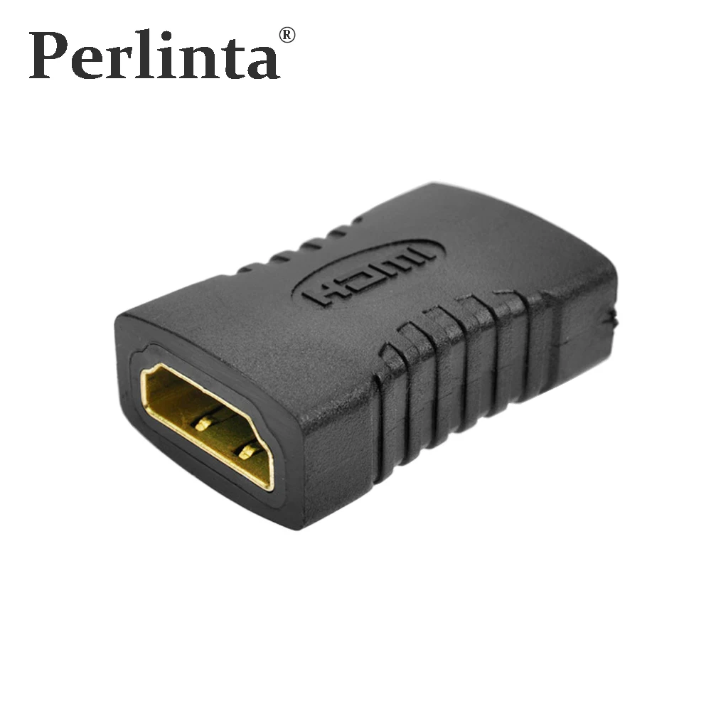 

Perlinta HDMI Female To Female Coupler Connector HDMI Extension Adapter For HDTV 1080P Black