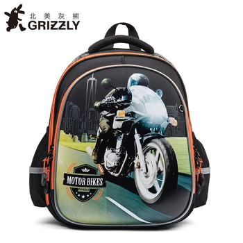 

Brand Nylon zipper Boy Schoolbag Cute Cartoon Printing Children book Bag For The boy male Waterproof Orthopedic Travel Backpack
