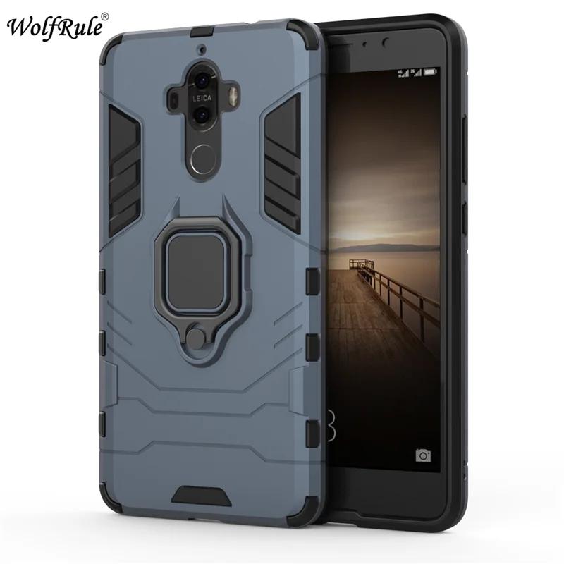 WolfRule, чехол для huawei mate 9, TPU, Жесткий PC, huawei mate 9, чехол, кольцо, держатель, подставка, Магнитный защитный чехол, huawei mate 9, чехол для телефона 5," }