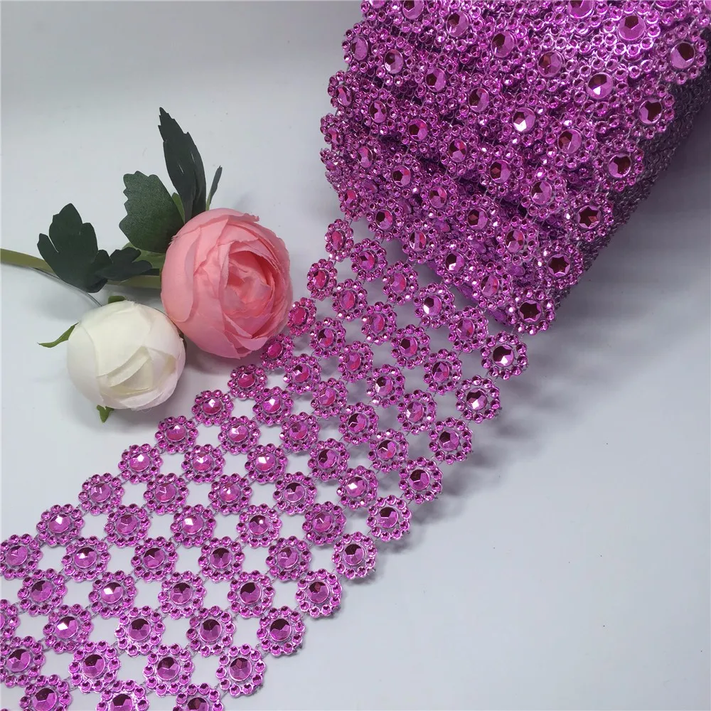 rhinestone mesh hot pink1