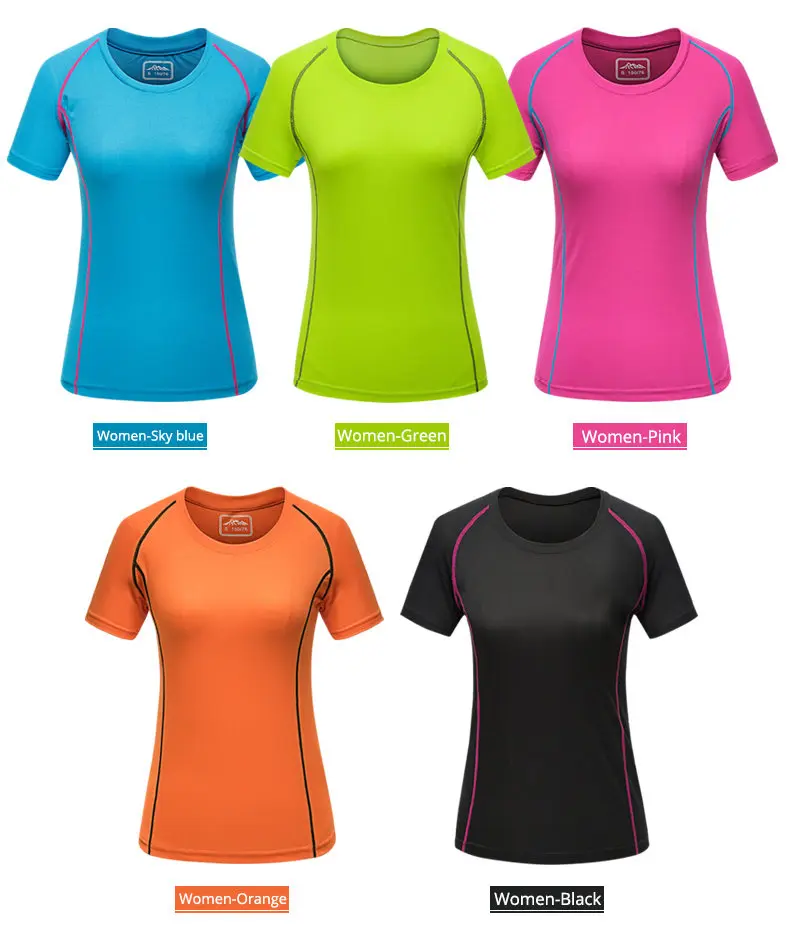 Short Sleeve T shirts Men Women Running Male Female Sports T-Shirts Coupole Summer Top Tees Fast Dry Tshirts Size S-4XL 2019 New 04