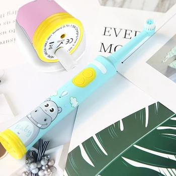 

Rechargeable Electric Toothbrush for Children Gum Care Rotation Vitality Cartoon Oral Health Soft Tooth Brush