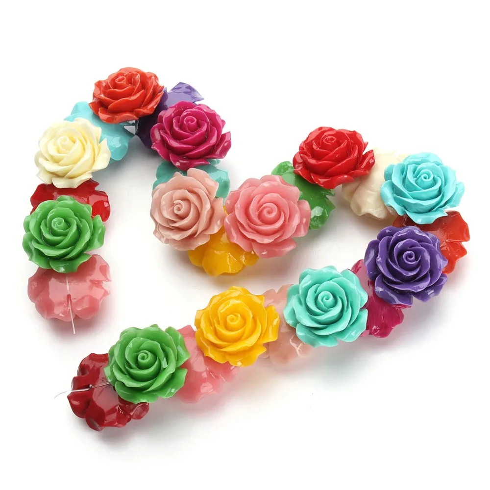 

1strand/lot Dia 8/10/12/15/20/25/30mm Multicolor Synthetic Rose Red Coral Spacer Beads Fit DIY Necklaces Jewelry Making Findings