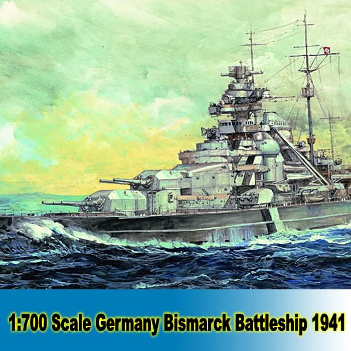 Немецкий линкор Bismarck в масштабе 1:700 набор сборных моделей 1941 известная модель