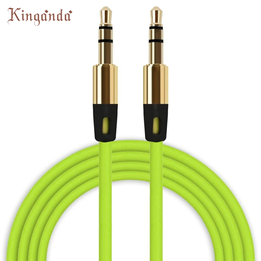 Audio Cable Top Quality 3.5mm Auxiliary Cable Audio Cable Male To Male Flat Aux Cable For Iphone