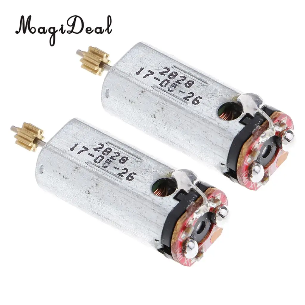 MagiDeal 2Pcs Silver Tail Motor V913-34 for WLtoys V913 Remote Control Helicopter Toy