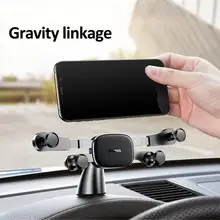 Автомобильный держатель для телефона горизонтальный экран гравитационный инновационный 360 Вращающийся ударопрочный мини-зажим для навигации Автомобильный выход Подставка Кронштейн