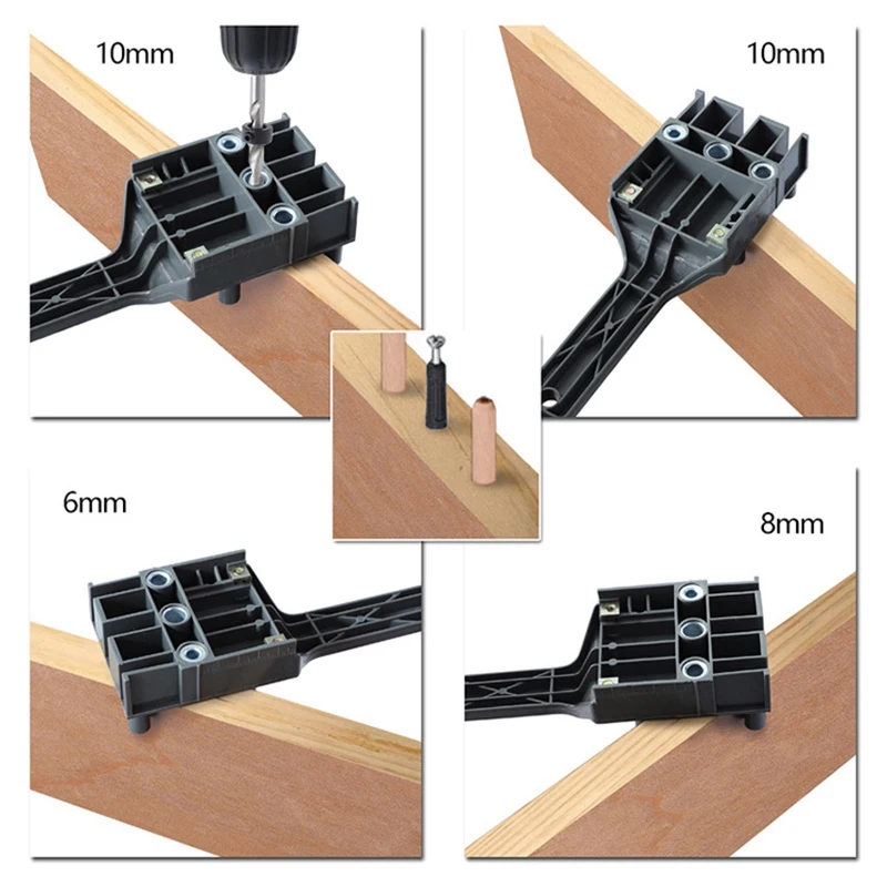 Набор для деревообработки, карманное отверстие, набор, 6, 8, 10 мм, сверлильная направляющая, металлический рукав, дерево, сверление, дюбель, отверстие, пила, инструменты, ручные Джиги, 41 шт
