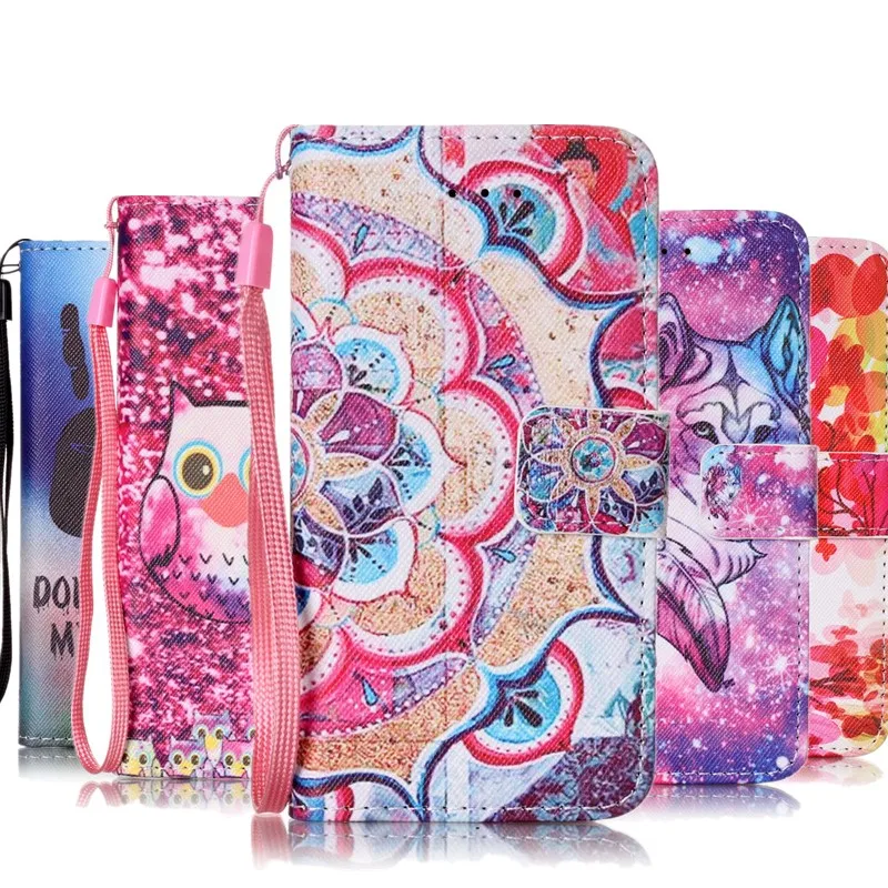Cartoon Flip Leather Cases For Funda Huawei P9 Lite case Ascend Wallet Case Card Phone Cover Coque Capa | Мобильные телефоны и