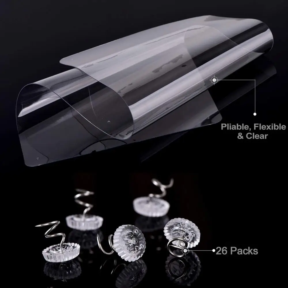 Furniture Scratch Guards Cat Couch Protector Guards with Pins for Protecting Upholstered Furniture Cat Scratch Deterrent Pad