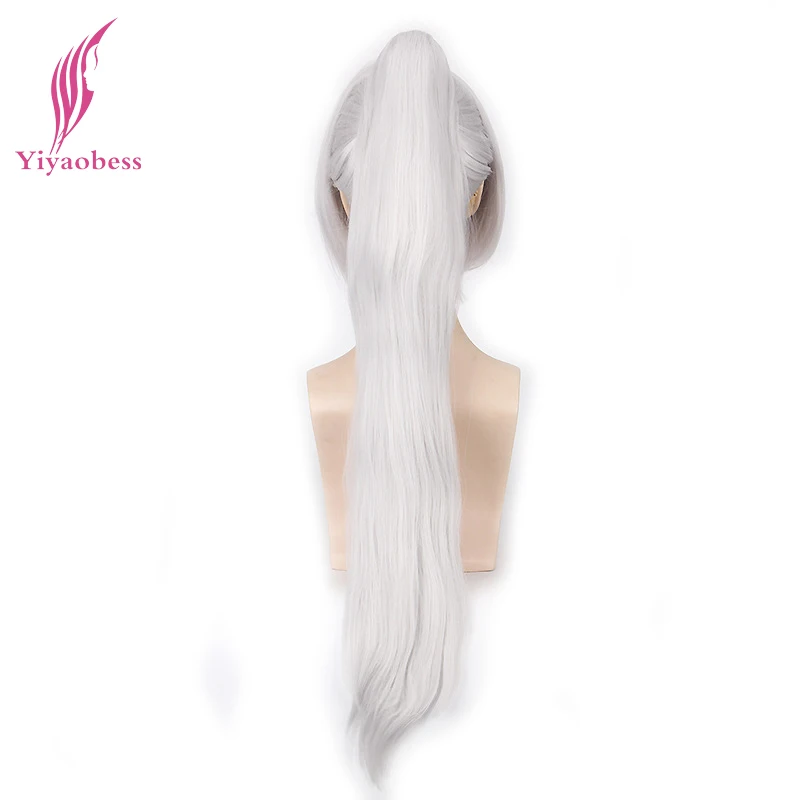 White ponytail wig Clearance