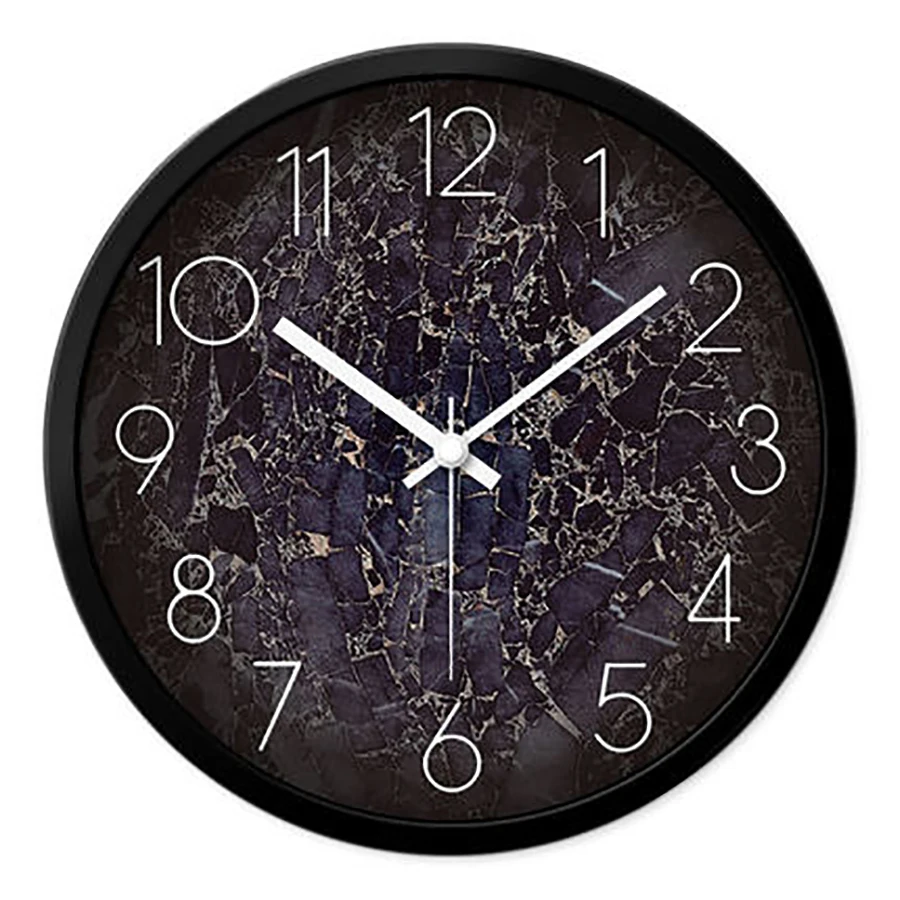 

Simple Marble Quartz Wall Clock Creative Silent Unique Home Wall Watch Digital Reloj Home Decoration Accessories Modern Clocks