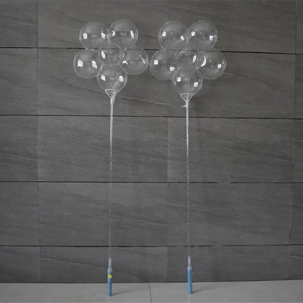 

18-Inch Bobo Ball Transparent Balloon Handle Flashing Light LED Lamp(PVC Packing)