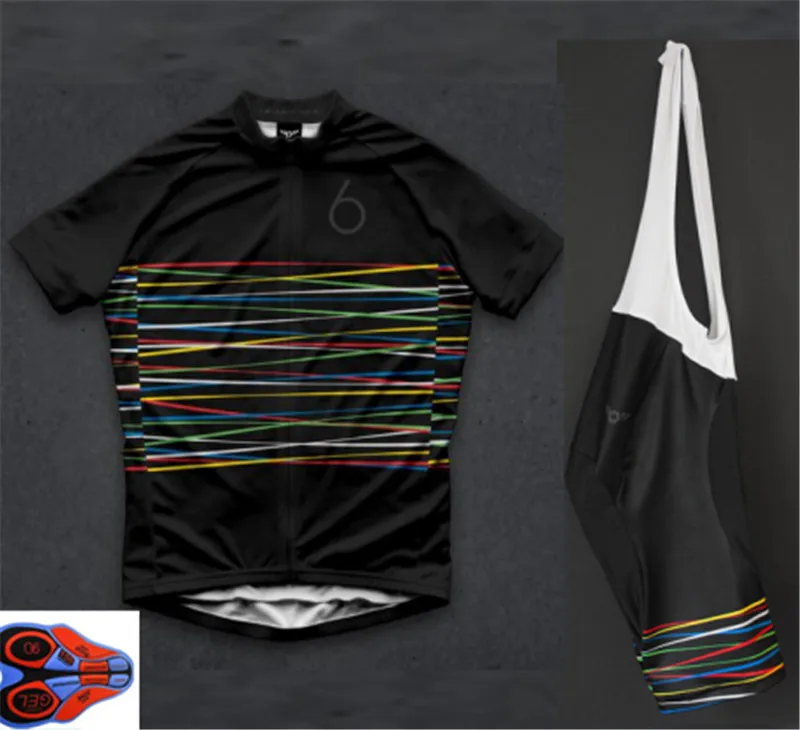 Профессиональная команда Твин Шесть Гонки Велоспорт Джерси 6 Ropa Ciclismo быстросохнущая Спортивная Джерси велосипедная одежда велотрусы 9D гелевая накладка