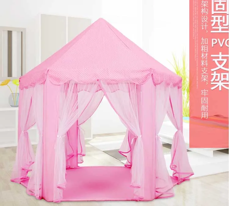 Tente de Jeux Princesse Pink Tente pour Enfants Tente Noire Tente pour Enfants tipi pour Enfants tentes de Jeux pour Enfants