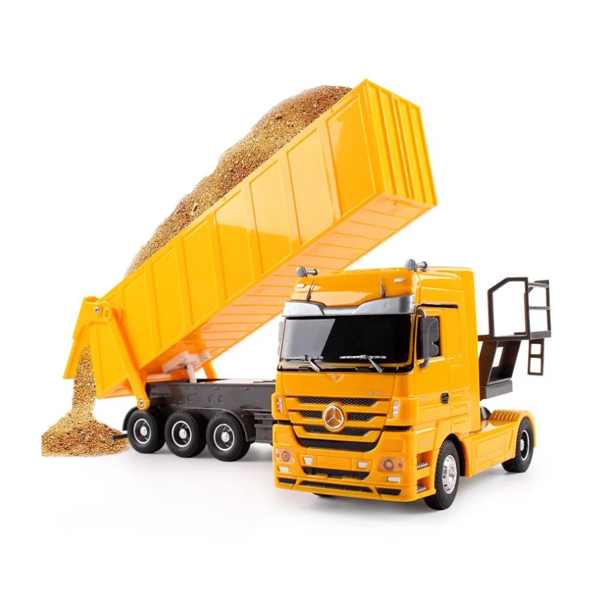 RC Dumper наклонная тележка радиоуправляемая автоподъемник инженерный контейнер