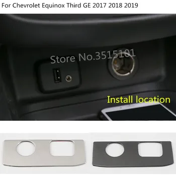 

Car Socket Charge Cigarette Smoke Lighter Switch USB Button Lamp Stick Trim 1pcs For Chevrolet Equinox Third GE 2017 2018 2019