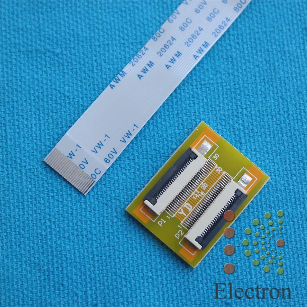 2 комплекта адаптер коннектор 24pin на ZIF 0 5 мм с удлинителем FFC 200 мм|zif to|zif adapterzif connector