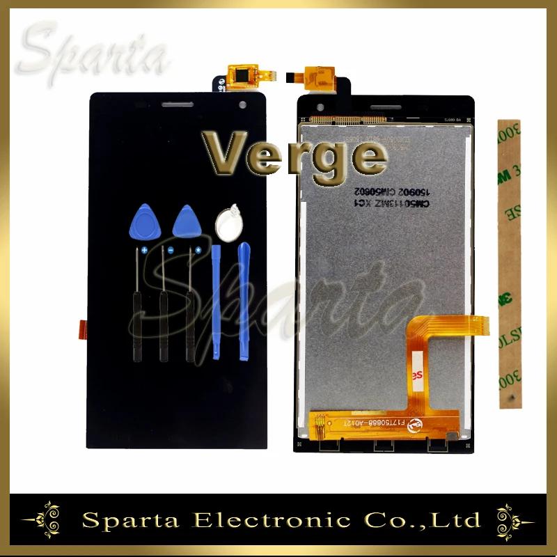 

5.0''Tested LCD For Highscreen Verge LCD Display Screen With Touch Screen Assembly