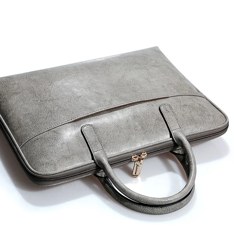 

Banuce Full Grains Leather Briefcase Messenger Satchel Bag Laptop Case