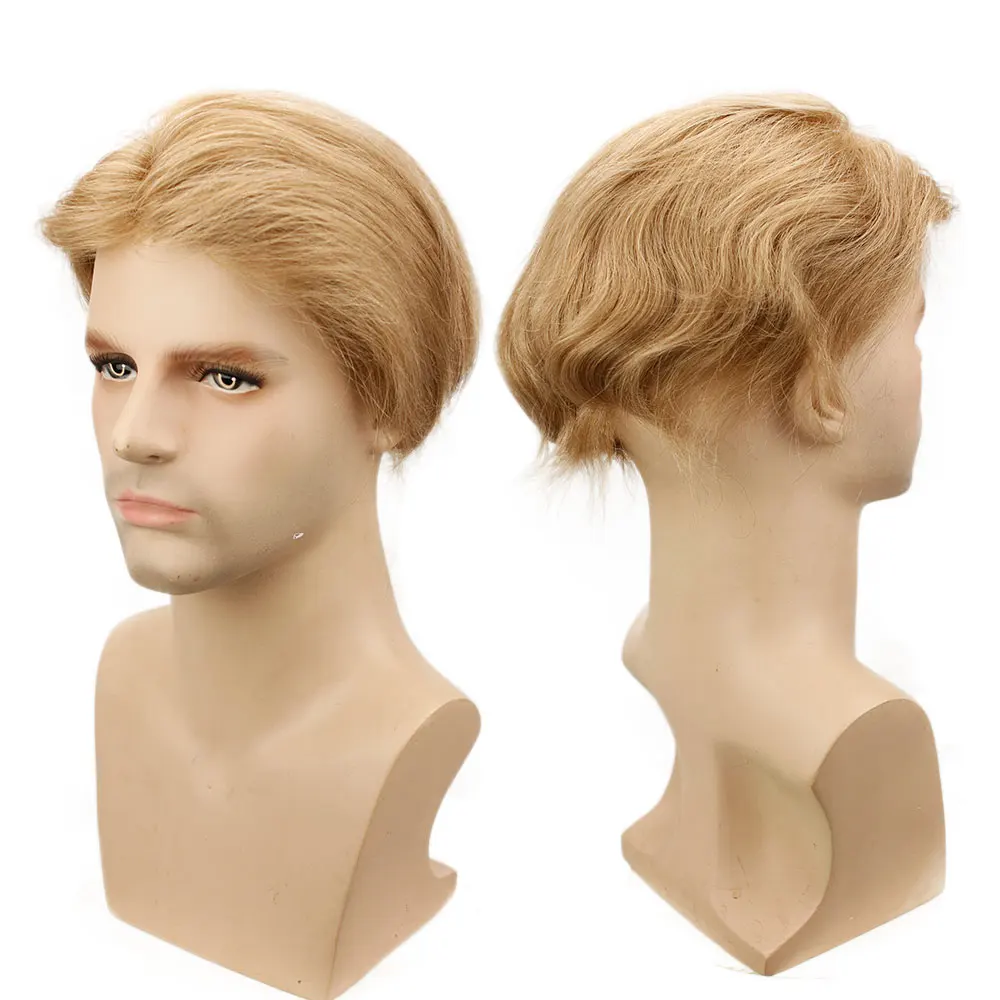 Eseewigs 21# мужские замены волос Системы накладки из искусственных волос всей PU Base 10x8 Натуральные Прямые бразильские Реми человеческие волосы кусок