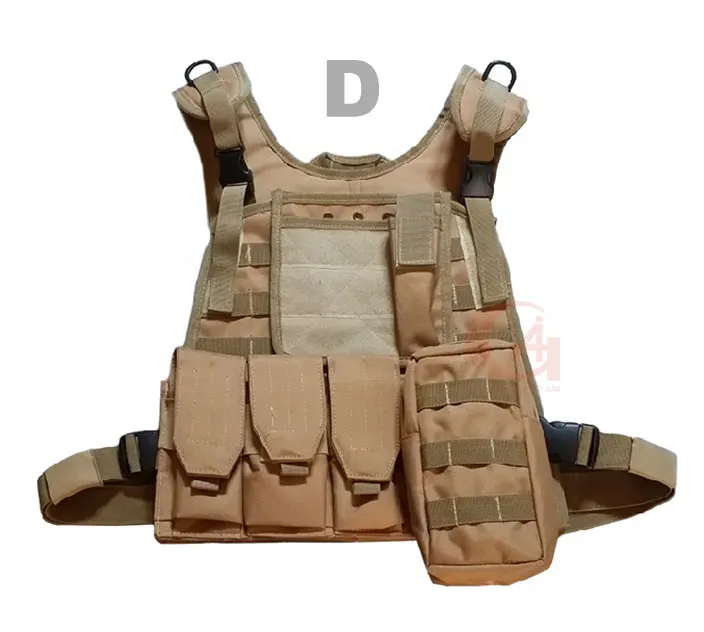 Военный Тактический Жилет Molle, Охотничья камуфляжная одежда, уличная Униформа CS, жилет из стальной проволоки, HT13-0002 - Цвет: TAN