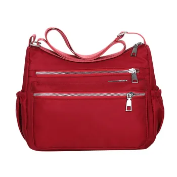 

Unisex Fashion Oxford Waterproof Large Capacity Single Shoulder Messenger bags Solid Color Zipper Crossbody Bags