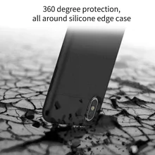 Para o iphone X Caso, slot para Cartão de Crédito WOWCASE 360 Graus cartões de Visita Fosco Capa Protetora Para o iphone iX 10 Silicone PC Caso Tampa de Proteção Do Telefone Móvel Casos para iPhone X Além de Acessórios