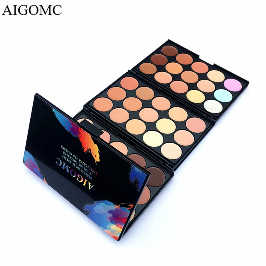 

Brand New Cosmetic Concealer Cream 1PC 15 Colors Face Concealer Camouflage Cream Contour Palette Makeup Dec25#30