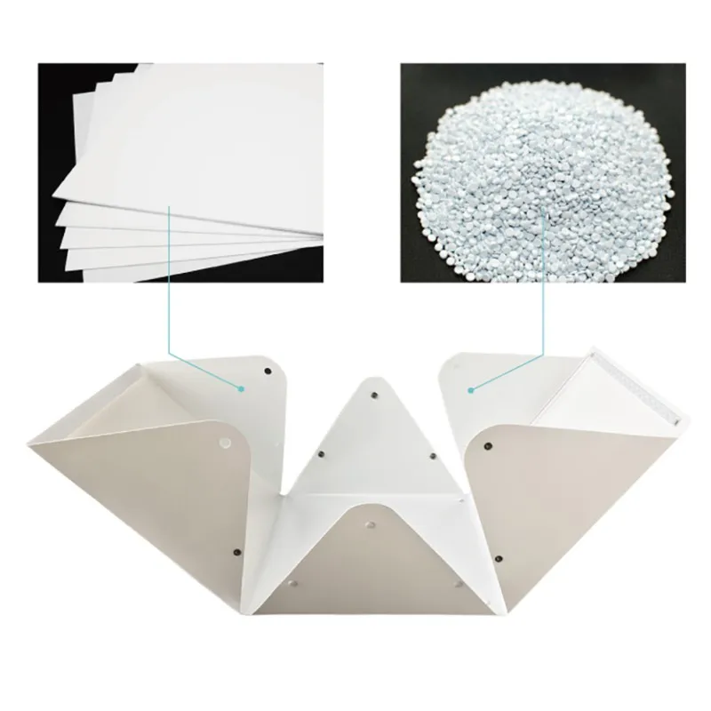 Shining 40*40 cm Camera Tool Portable Waterproof LED Folding Studio Set Soft Light Box Shooting Background Tool