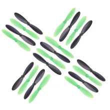 High Quality 20PC Hubsan X4 H107C/D/L RC Quadcopter Spare Parts Blade Set Black & Green Toys Wholesale Free Shipping