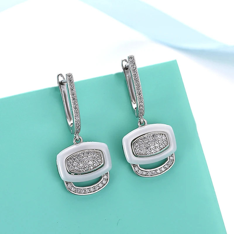 2017 New Design 925 Sterling Silver Dangle Earrings For Women Unique
