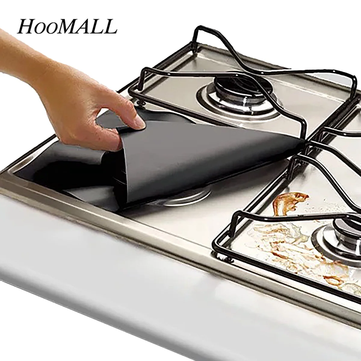 Hoomall Glass Fiber Gas Stove Protectors Reusable Gas Stove Burner