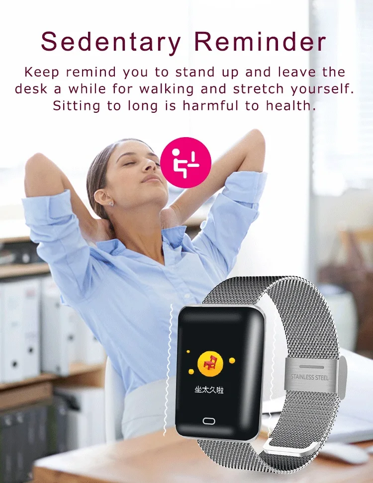 Bluetooth Smart Watch Men Sports Color Screen Waterproof Heart Rate Stainless Steel Digital Smart Watch Women relogio reloj 2019 (9)