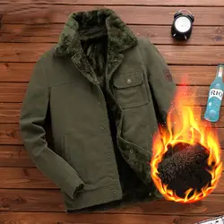 2019 зимняя куртка мужская теплая Повседневная парка хлопковое пальто Мужская Верхняя одежда Пальто размер L-8XL хлопок Толстая армейская