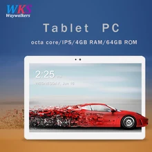 Free shipping 10.1 inch tablet pc Android 7.0 RAM 4GB ROM 32/64GB Dual SIM Bluetooth WiFi 1920*1200 IPS Smart tablets pc 10 10.1