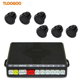 

6sensors Dual Core CPU Car Parking Sensor Reversing video control box Connect to Car DVD include front and back Rearview Camera