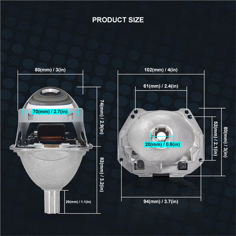 HELLA 5 2шт 3 0 ''линзы проектора Bi xenon H7 без потерь неразрушающая установка H1 H3 H4 H11