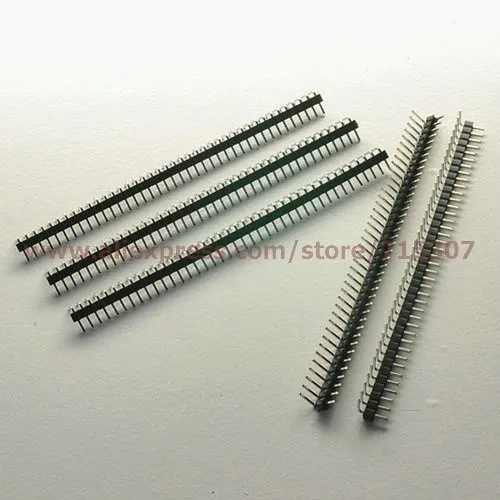 1x40 pin 2.0mm right angle 90 degrees single row male pin header board to board connectors