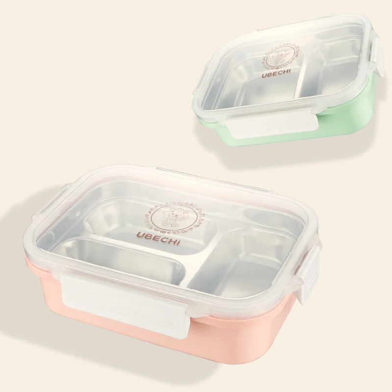 Микроволновая печь из нержавеющей Bento ланч бокс здоровая наружная портативная порционная коробка Bento для хранения еды контейнер для детей пикника еды школьная коробка для обеда