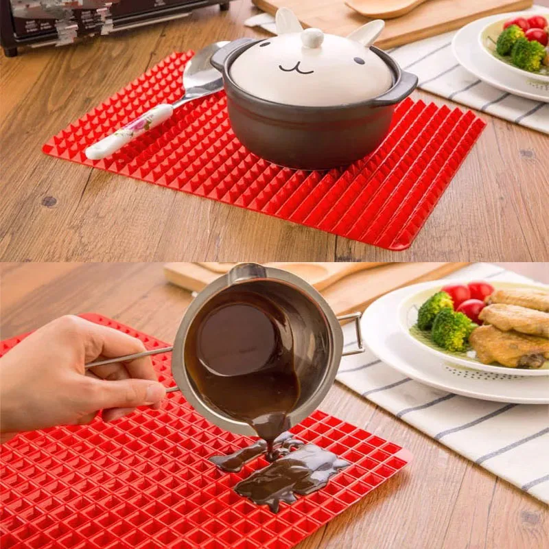 

39x27cm Nonstick Silicone Baking Mats Pads Pyramid Bakeware Pan Moulds Cooking Mat Oven Baking Tray Sheet Kitchen Tools