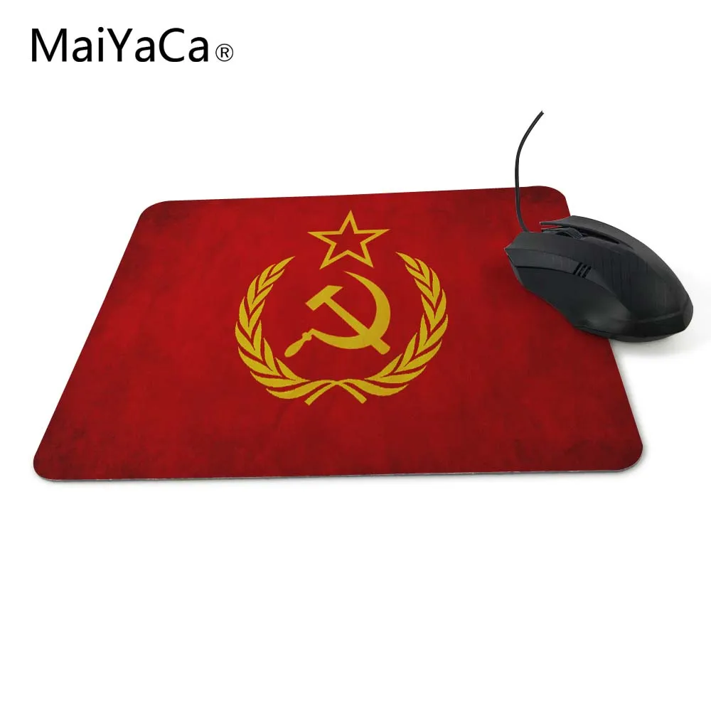 Звезды СССР быстрая печать резиновая игровая мышь коврик для размера 18*22 см 20*25 см 25*29 см