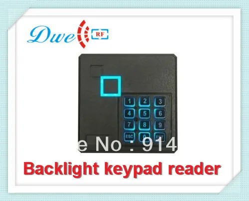 

DWE CC RF Free shipping +125khz EM-ID door access control backlight rfid proximity keypad reader