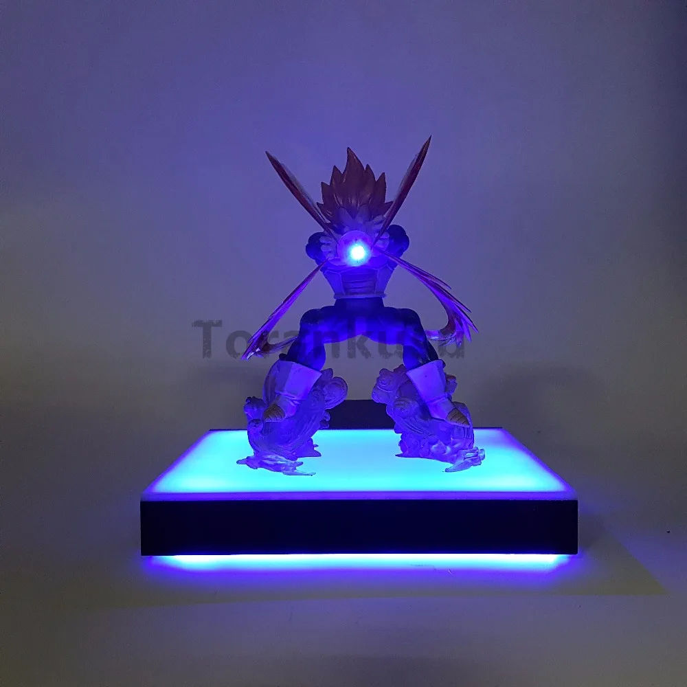 Dragon Ball Z Вегета Супер Saiyan LED Освещение База аниме Dragon Ball Z DBZ Вегета Коллекция Модель игрушки фигурка LED дисплей